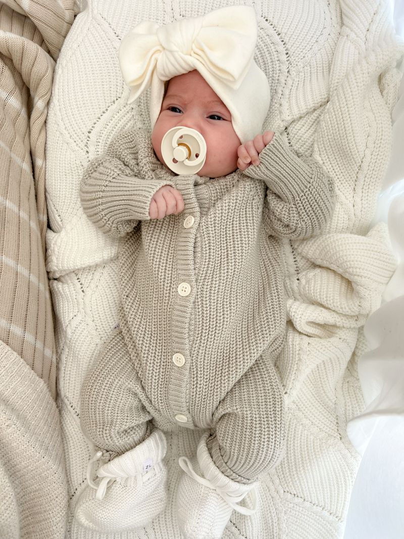 CLASSIC KNIT ROMPER | MOSS