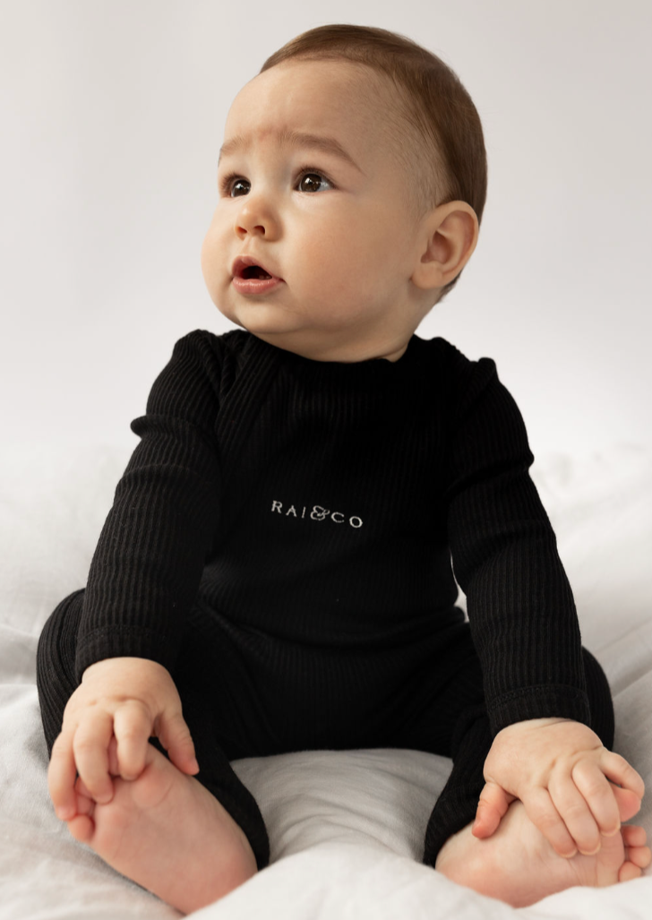 RIBBED ONESIE | SAGE