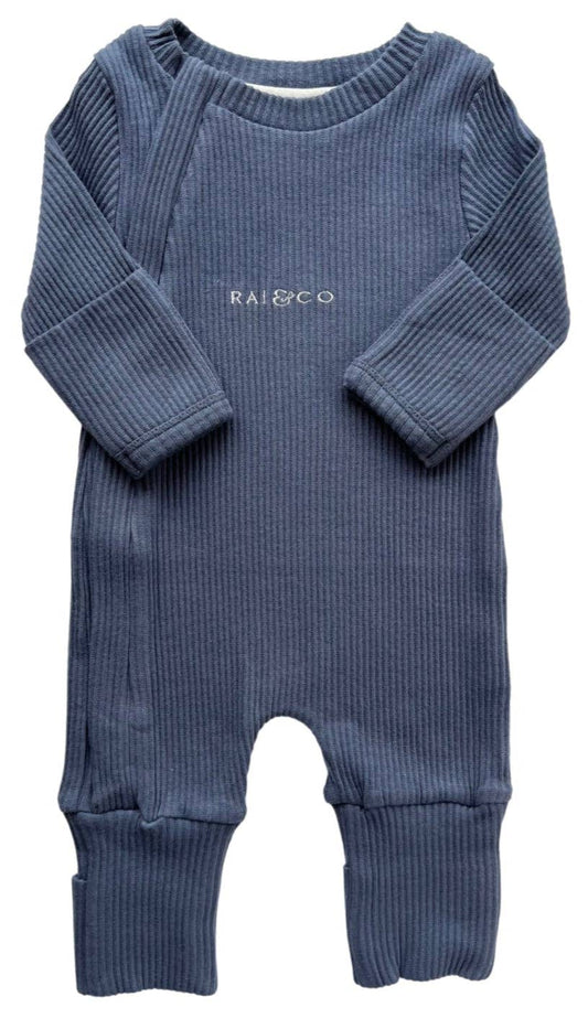 RIBBED ONESIE | ROYAL BLUE