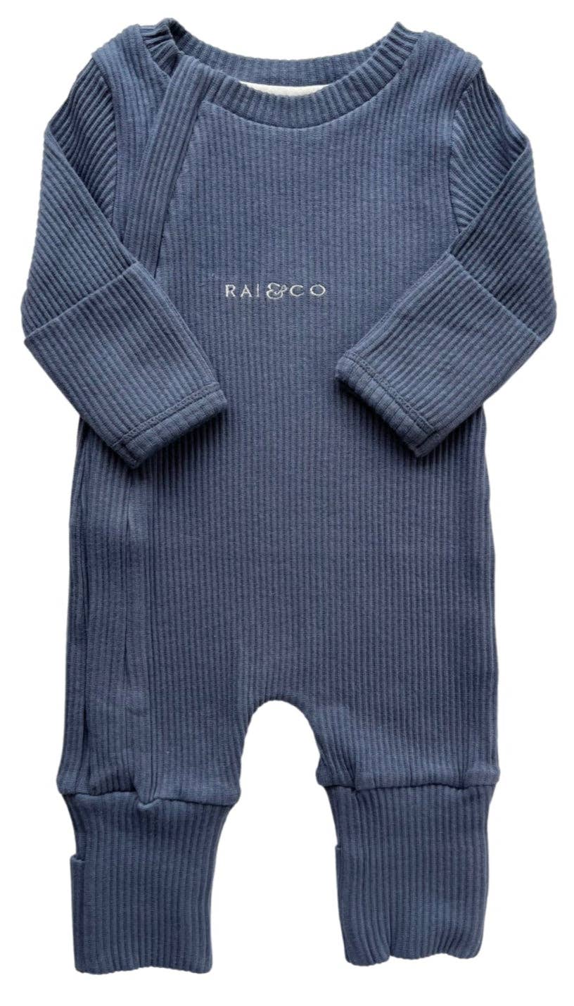 RIBBED ONESIE | WHITE