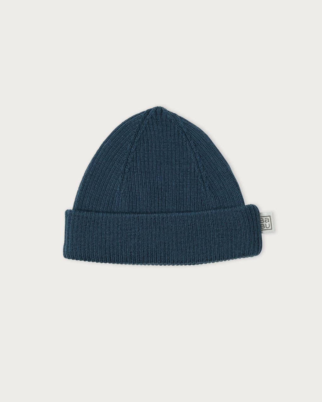 MERINO RIBBED BEANIE | DENIM