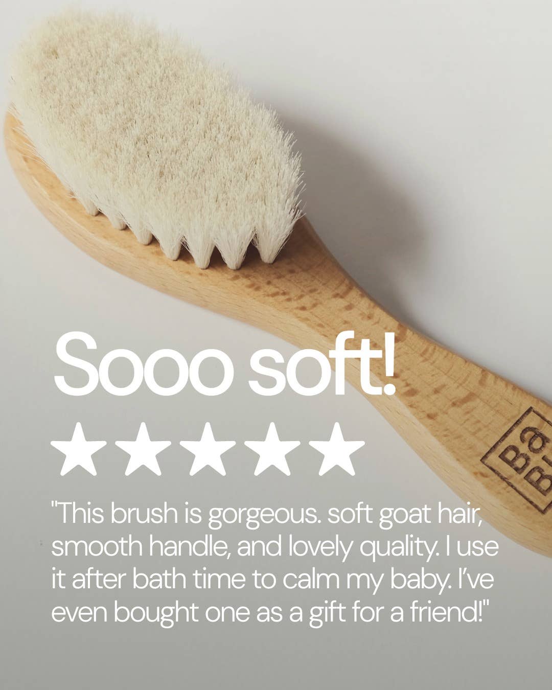WOODEN BABY HAIRBRUSH