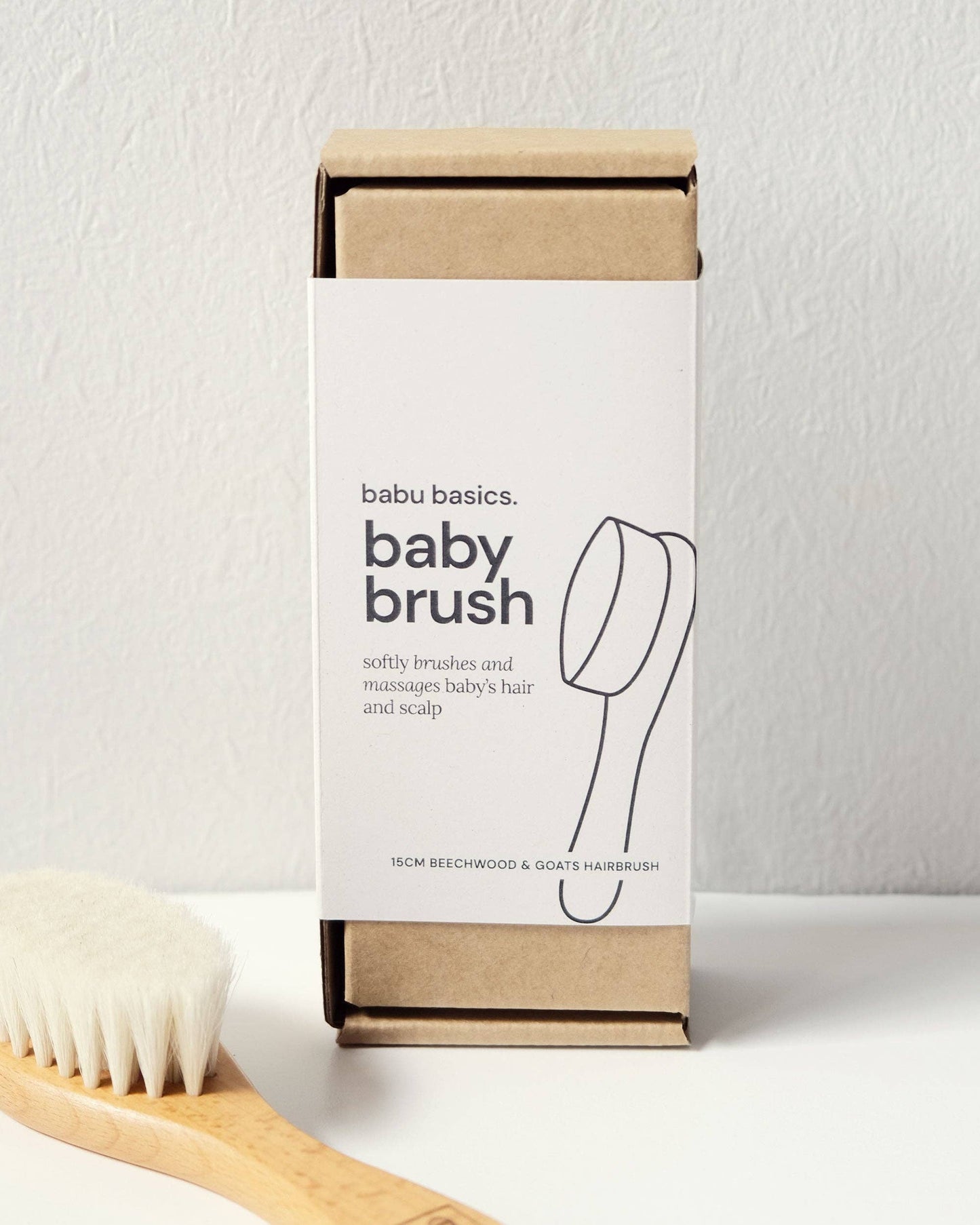 WOODEN BABY HAIRBRUSH