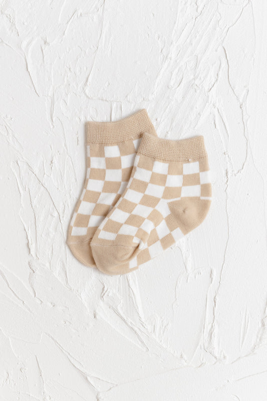 CHECKERED SOCKS | BIEGE