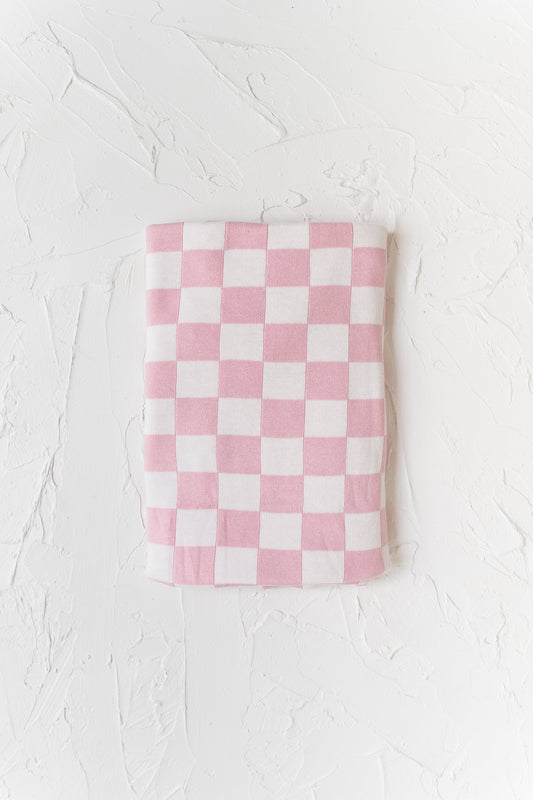 KNITTED BLANKET | PINK