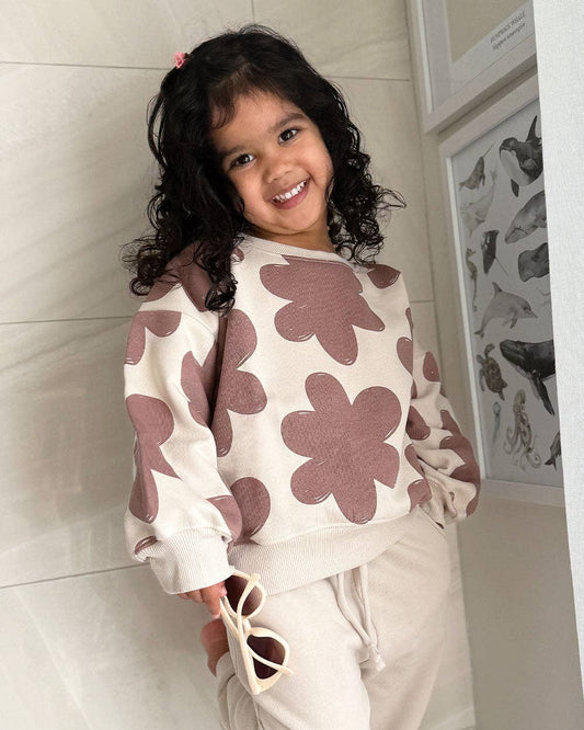 SWEATSHIRT | MOCHA FLORAL