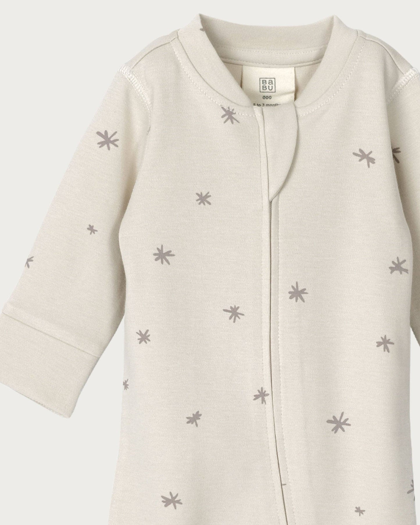 PRINTED ONESIE | WALNUT STAR