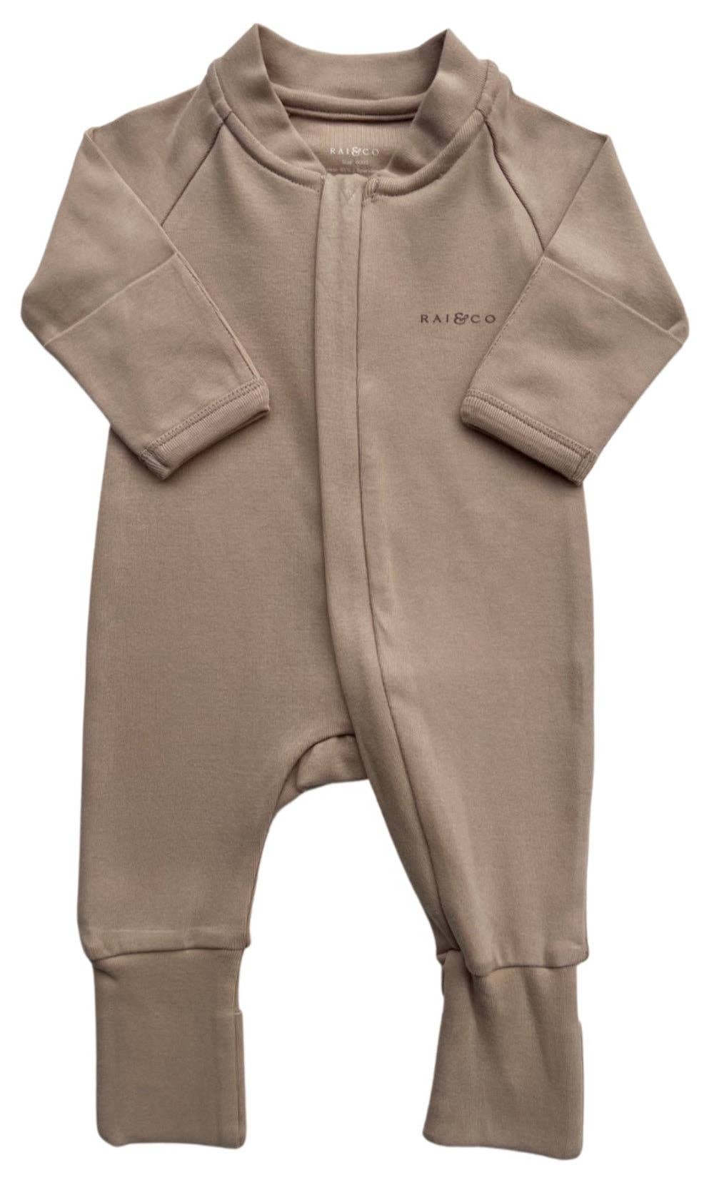 APPLE ONESIE | BEIGE