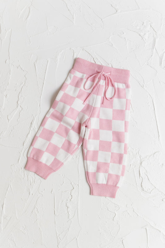 KNITTED PANTS | PINK